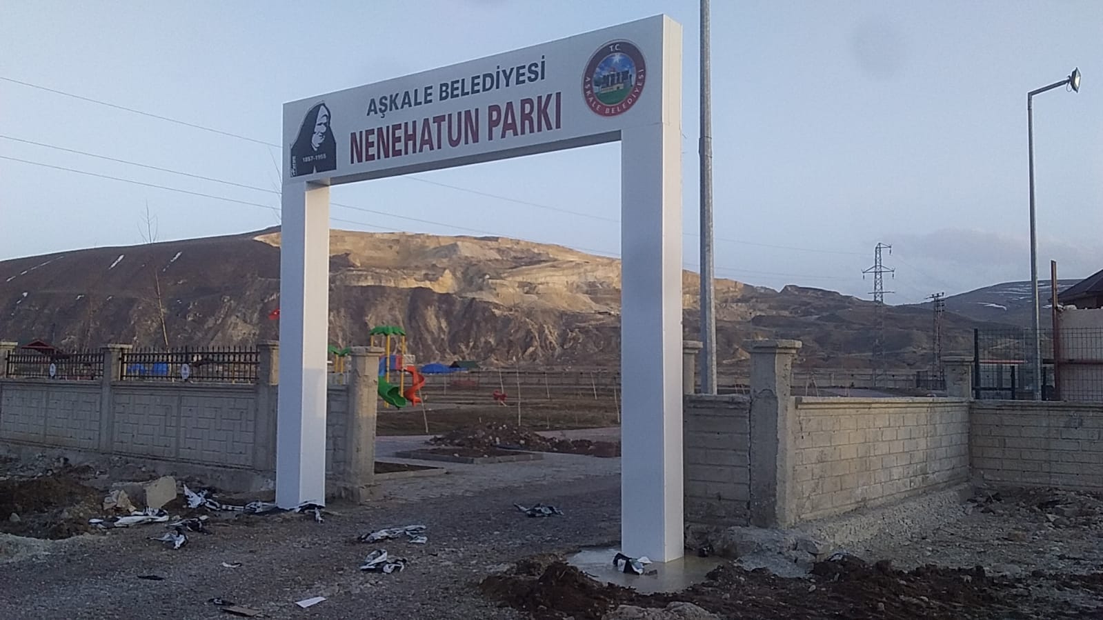 Aşkale belediyesi nene hatun parkı